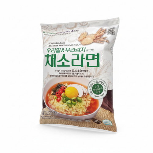 우리밀&우리감자로 만든 채소라면 이미지