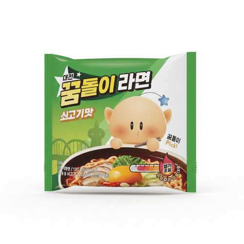 꿈돌이라면 쇠고기맛  이미지
