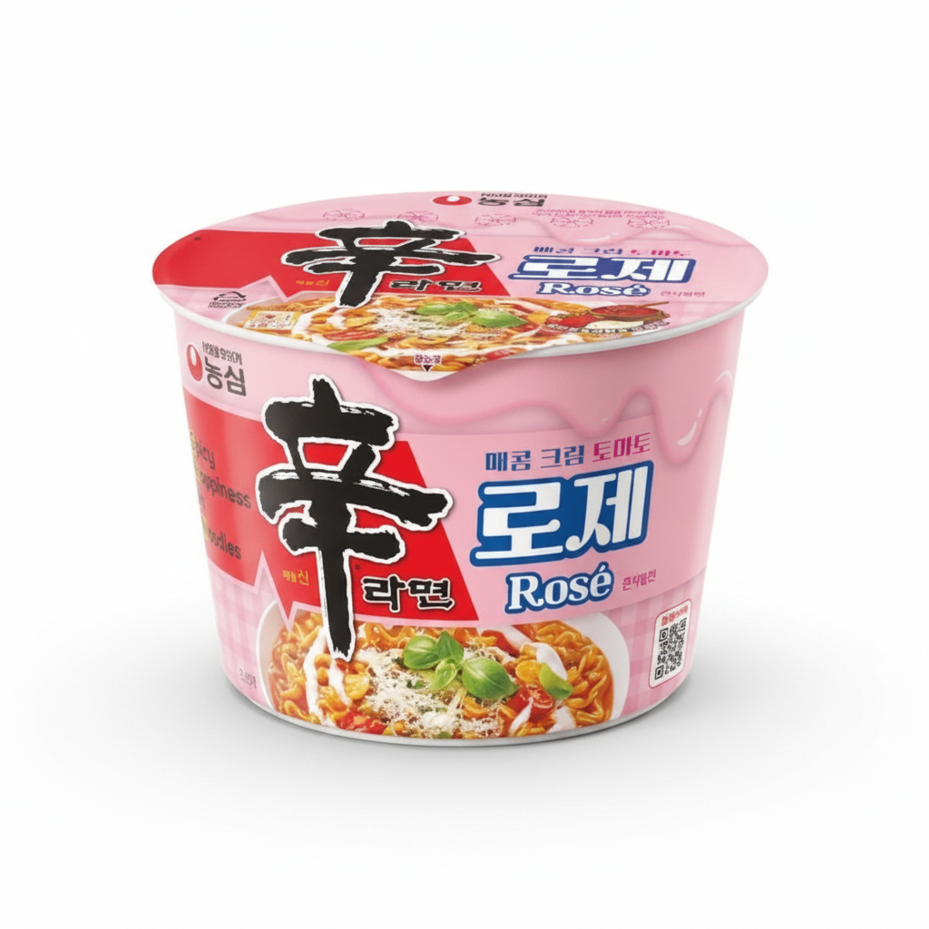 신라면 로제 큰사발 이미지
