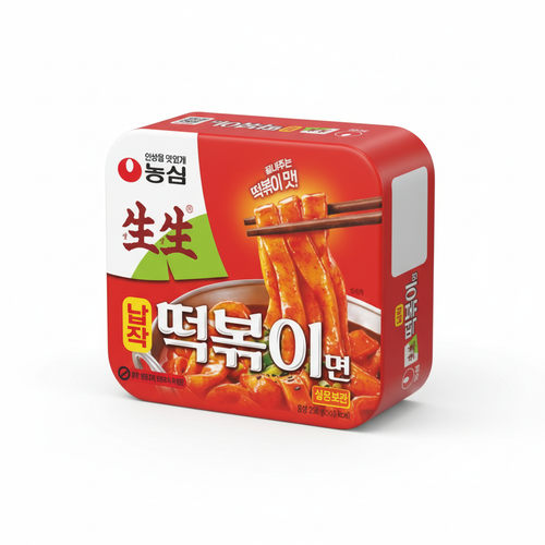 납작 떡볶이면 이미지