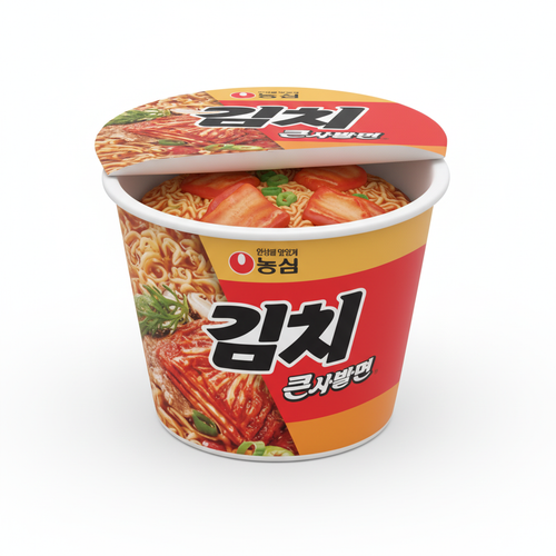 김치 큰사발면 이미지