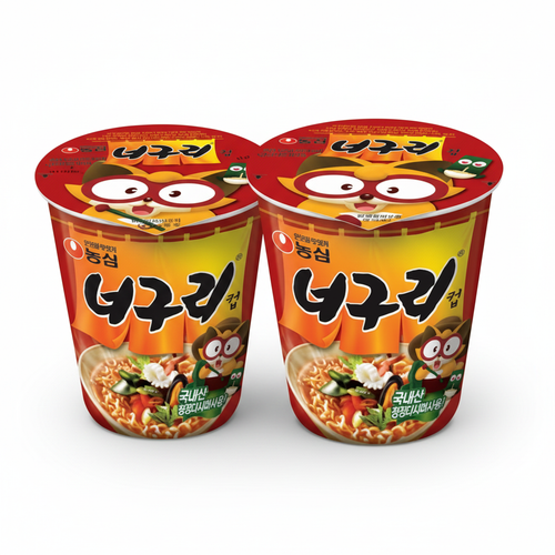 너구리 컵 이미지