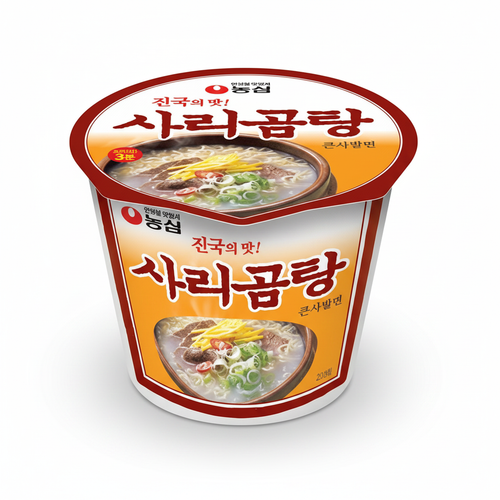 사리곰탕 큰컵 이미지