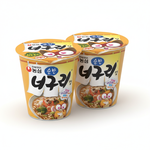 순한너구리 컵 이미지