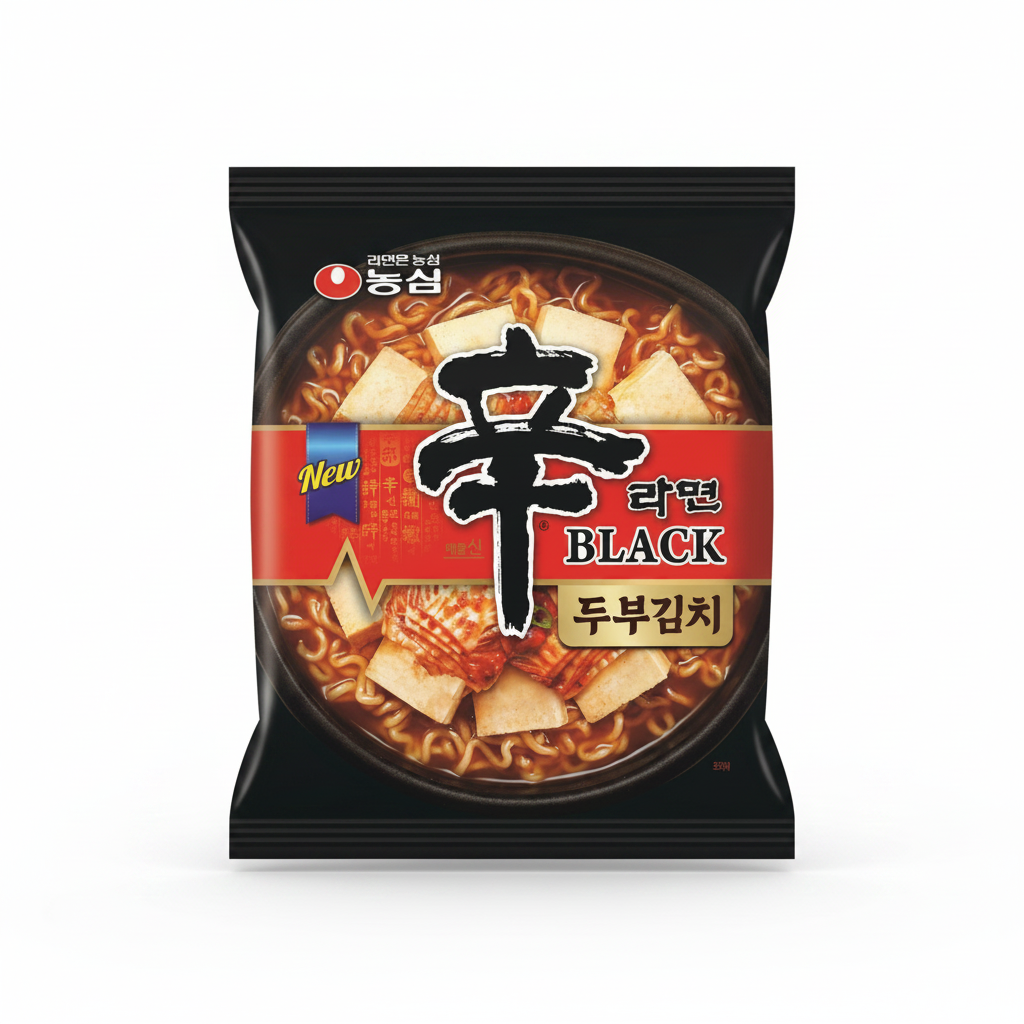 신라면 블랙 두부김치 이미지