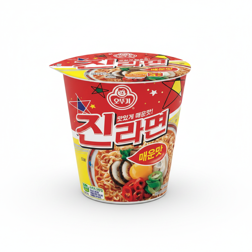진라면 매운맛 컵 이미지