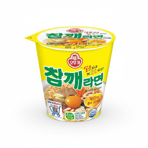 참깨라면 컵 이미지