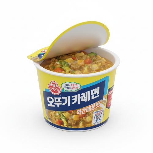 오뚜기 카레면  약간매운맛 큰컵 이미지