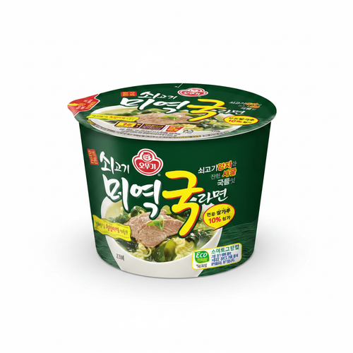 쇠고미역국라면 큰컵 이미지