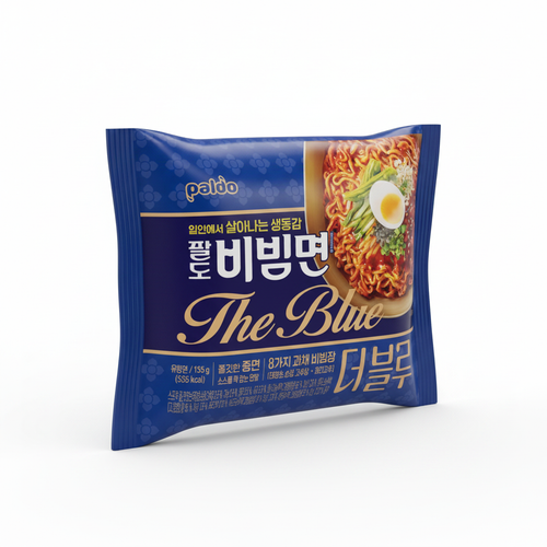 팔도 비빔면 더 블루 이미지