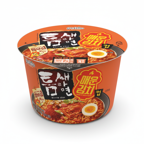팔도 틈새라면 매운김치왕컵 이미지