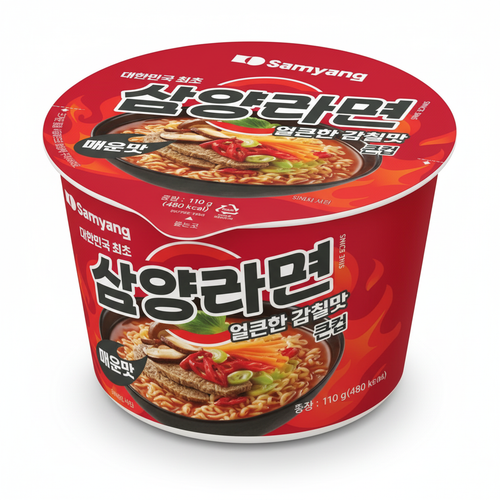 삼양라면 매운맛 큰컵 이미지