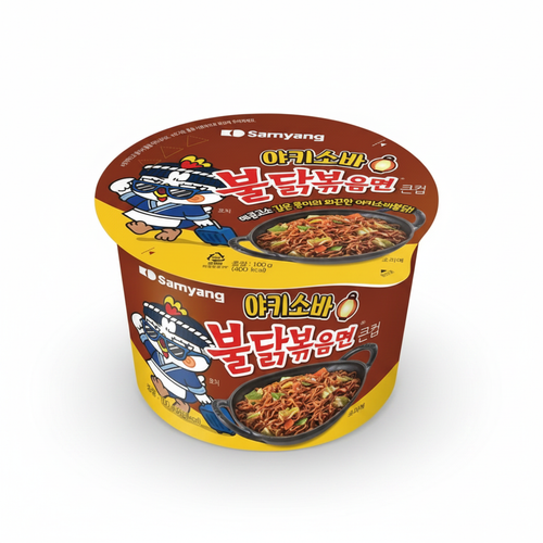 야키소바불닭볶음면 큰컵 이미지