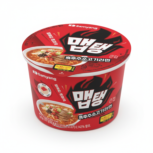 맵탱 흑후추소고기라면 큰컵 이미지