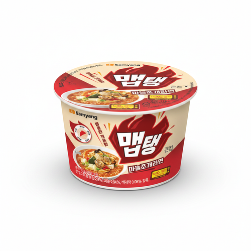 맵탱 마늘조개라면 큰컵 이미지