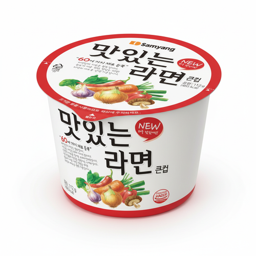 맛있는라면 큰컵 이미지
