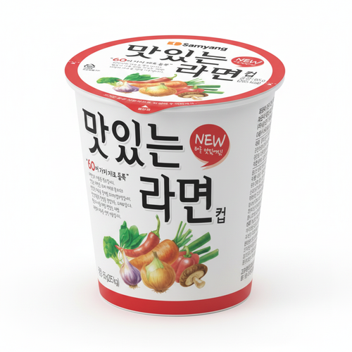 맛있는라면 컵 이미지